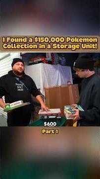 I Found a $150,000 Pokemon Collection in a Storage Unit! part 2 #shortsfeed