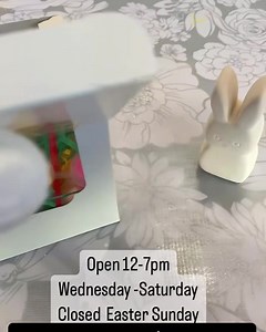 Shop local this Easter! 🐣 Peeps to paint, mini canvas kits, light up bunny ears, earrings and necklaces and more! Open 12-7 through Saturday Closed Easter Sunday www.pigeonhenpottery.com for reservations to paint with friends and family during spring break! 🎨 🖌️ 🧑‍🎨 | The Pigeon & The Hen Pottery