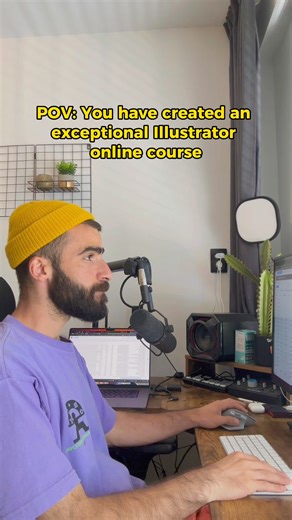 Tired of Adobe Illustrator tutorials that put you to sleep? 🙄 I felt the same 11 years ago as a beginner designer. But I didn't give up! I created a course with real-life examples and use cases. Join 50K designers who've learned to love Adobe Illustrator! Read reviews: "Not too boring... 😃", "Everything is clear now." Ditch basic tutorials and enroll today! | Alan Ayoubi