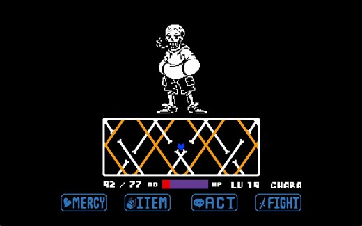 UNDERSWAP 困难模式 Papyrus 一阶段 完成