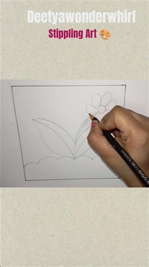 stippling Art 🎨#art #drawing