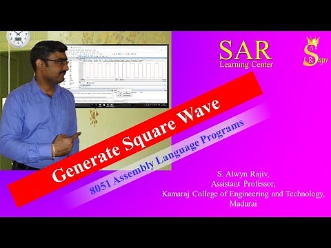 Program 5 : Generate Square Wave | 8051 Assembly Language Program | Keil Software