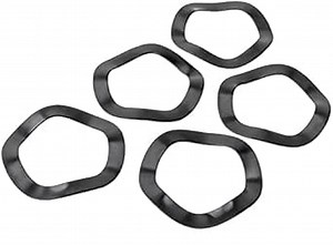 5 Pieces Steel Bike Bottom Bracket Wave Washer Wavy Crinkle Spring Washers Bicycle Crank Spacer Crankset Shield Gasket Bearing Adpater Sleeve for Screw Bolt (Inner 24mm)