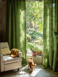 Custom Linen Curtains: Forest Collection, Handmade to Order - Etsy