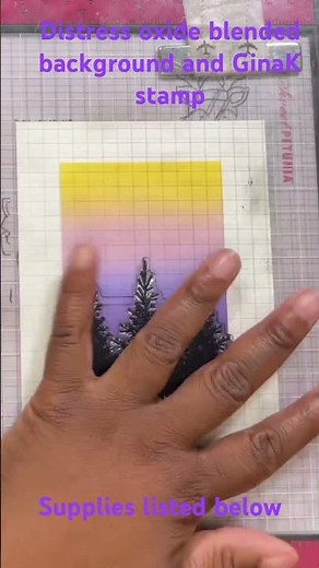 Distress Ink blended background | simple card | card tutorial