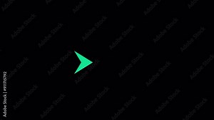 Arrow Animation on a transparent background with alpha channel, white 4K Video, Animation of arrows
