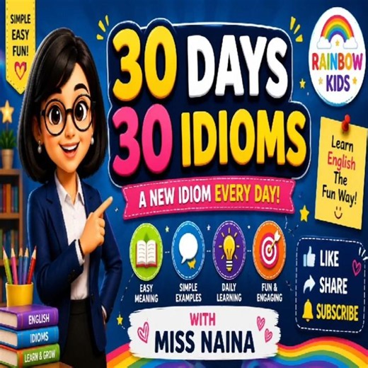 Day 1 | Break the Ice | 30 Days 30 Idioms | Learn English with Miss Naina #englishforkids #explore