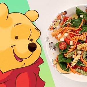 Fix that pesky rumbly in your tummy with Winnie the Pooh's 🍯 delicious Hundred Acre Wood pasta salad! | Disney Family