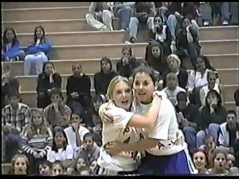 1996 Juniors on Varsity Cheer Squad Do a Spartan Tribute to Seniors