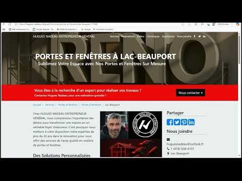 Le CSHQ pour HUGUES NADEAU ENTREPRENEUR GÉNÉRAL