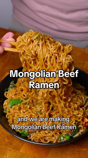 Delicious Mongolian Beef Ramen Recipe - Easy and Flavorful | Blog Link in Bio