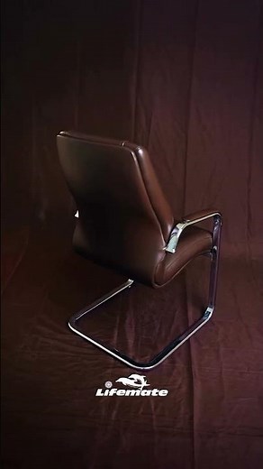 Comfort & Executive Style Premium Brown Leather Office Chair for Productivity