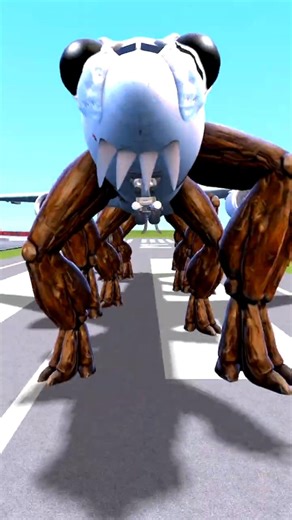 CRABplane Sea Creatures landing in Garry's mod #shorts #crabplane #seacreatures