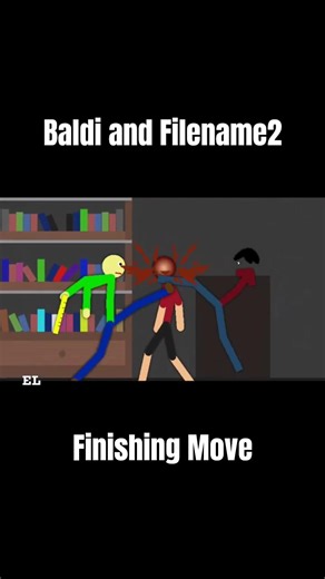 Baldi and Filename2 Finishing Move #shorts #animation #sticknodes
