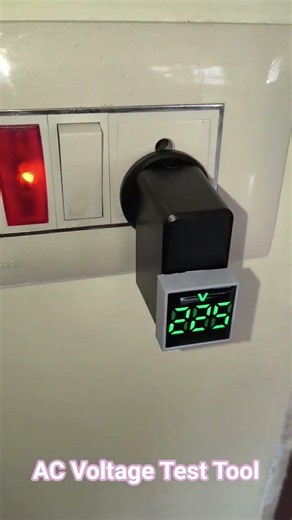 AC voltage tester ⚡ Very useful tool for technicians 🔌 Digital voltmeter for home #voltmeter