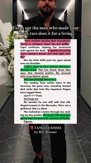 📖 TANGLED KISSES by M.L. Broome Pretty Woman meets Runaway Bride… with a cowboy escort twist. She ran from a cheating fiancé and landed in a small-town brothel. He’s the soulful cowboy she’s not supposed to want—but rules were made to be broken. ✨ Tropes: runaway bride • forbidden love • he falls first • reverse age gap • small-town • slow burn • steamy cowboy romance #smalltownromance #romancebooks #kindleunlimitedromance #romancereader #bookstagram #booktok #bookaddict #slowburnromance #booka