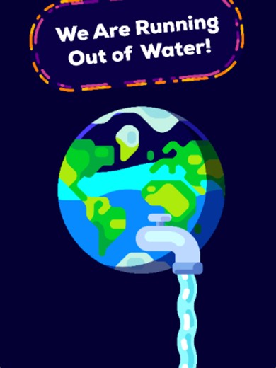 Can Earth run out of water? We’re using freshwater faster than nature can replace it, draining some sources beyond recovery. But avoiding water bankruptcy may be surprisingly affordable. #kurzgesagt #inanutshell #science #freshwater #earthscience