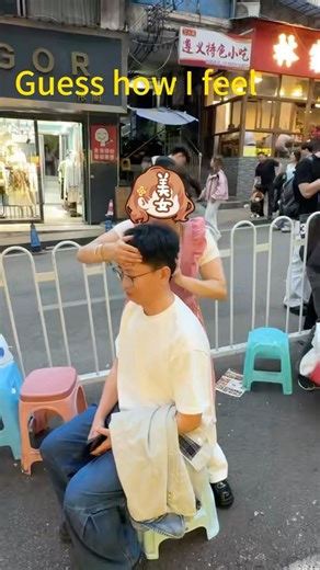 👍Traditional street massage in China #chinatravel #travelinchina #chinesemassage