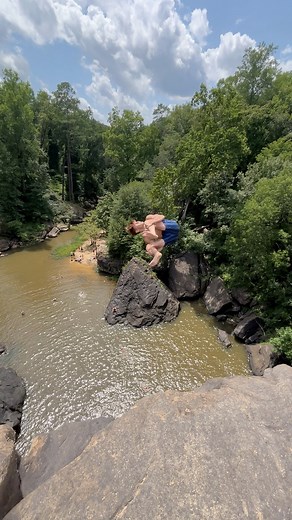 HUGE QUAD FLIP DOWN SOUTH 🔥 #alabama #florida #mississippi #lsu #flips #waterfall | Jonah Genser