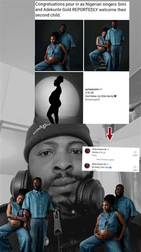 félicitations à simi and congratulations to Adekunle Gold for their new born baby @Adekunle Gold @Simi