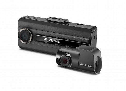 Alpine DVR-C310R Premium 1080P Front & Rear Camera Bundle with Impact Recording
