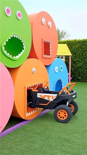 Color Tubes Spit Out Toy Cars!