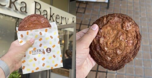 We tried the new Canada Day ketchup chip cookie from Breka | Daily Hive | Food & Drink