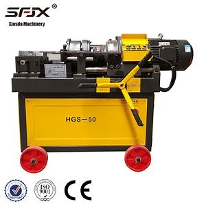 [Hot Item] 50 Semi Automatic Threading Machine High Quality Material Hydraulic Bolt Threading Machine