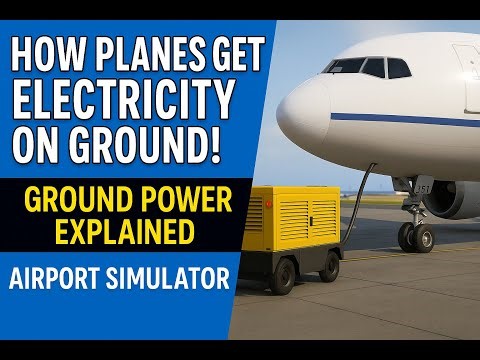How Planes Get Electricity on Ground! | Connecting GPU to Plane – Airport Simulator