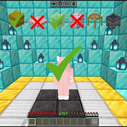 Can You Survive This Minecraft Drop? 👇#MinecraftSurvival #Trending