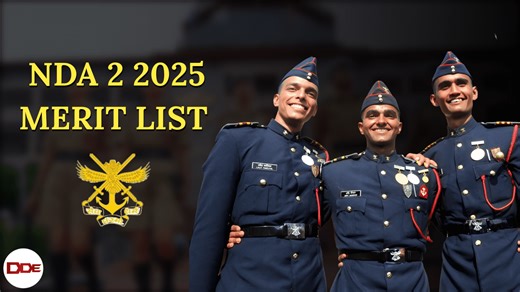 NDA 2 2025 Final Merit List Released By UPSC