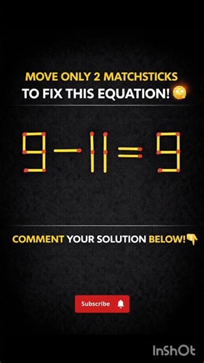 Move Only 2 Matchsticks to Fix This! 😱 | Matchstick Math Puzzle