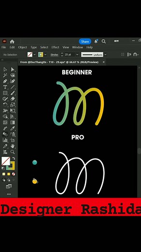 9.1K views · 88 reactions | Gradient Text effect like a pro adobe illustrator #facebookreel #foryou #viral #fblifestyle | Rashida Khatun 0.1 | Facebook