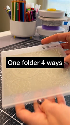 Nicki Baxley / Card Making, Organization, YouTube | This embossing folder can be used four completely different ways depending on what you pair with it I’m showing how each one works step by... | Instagram
