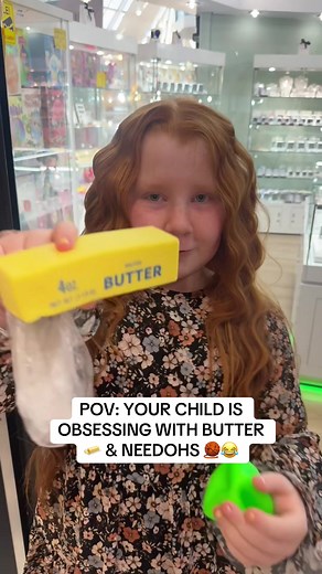 Anyone know why NeeDoh’s & Butter 🧈 are so popular? SOS 😂 Every moment with dory is genuinely an adventure 😂😂 I can’t keep up with her 😂😂 We searched for this butter and couldn’t find it anywhere but we finally found one in a shop in the Sq Shopping Centre 😂🫶🏻💫 I went in to get clothes hangers and left without them 🤣🤣🤣 we had some lovely chats along the way with the kindest of people 💫✨💛🙏 #buttersquishy #needoh #justkeepswimming