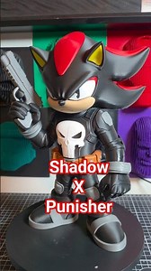 Shadow X Punisher #3dprinting #anime #marvel #sega #punisher #shadow