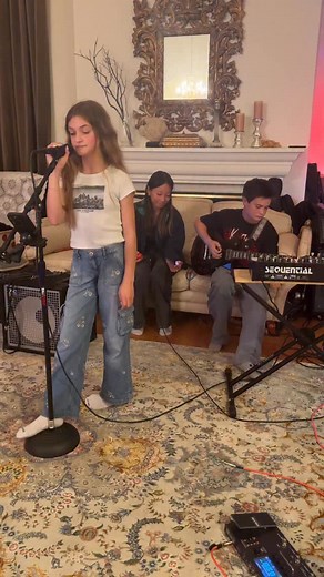 Please enjoy my kids making music together. 🥰 | Alyssa Milano