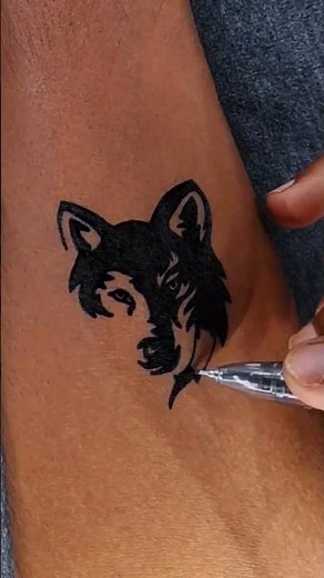 Wolf Tattoo 🔥🐺 #wolf #tattoo #art