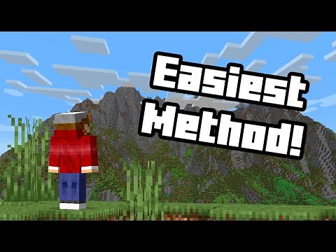 MINECRAFT | How to Make a Mountain! - Easiest Method!