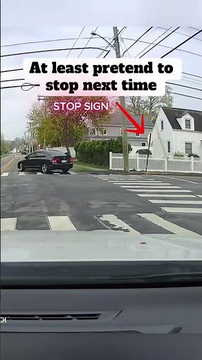 At Least Pretend To Stop At The Stop Sign #shorts