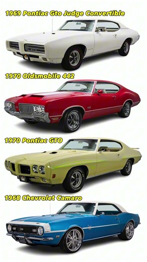 GTO Judge vs 442 vs GTO 1970 vs Camaro 1968