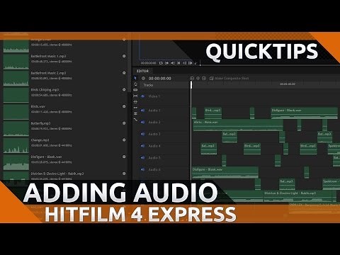 How to Add and Blend Music and Sound Effects in Hitfilm 4 Express