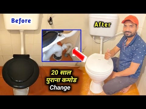 How To Fix Commode Commode Kaise Lagaye Commode Fitting Kolhapuri Plumber Plumbing Tricks Plumbing