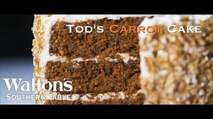 Tod's Famous Carrot Cake is a recipe that has been improved over years of testing and tasting! Enjoy after your delicious Walton's meal! Enough for two!🥰 | Walton's Southern Table