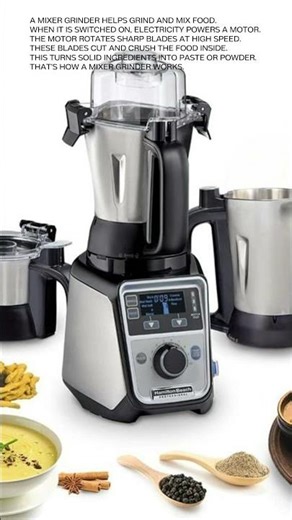 How a Mixer Grinder Works ⚙️ | Simple Explanation #howthingswork#technology#science#shorts