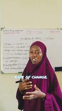 Introduction to Calculus and Motion Explained in Hausa | Physics Tutorial for WAEC, NECO & JAMB.