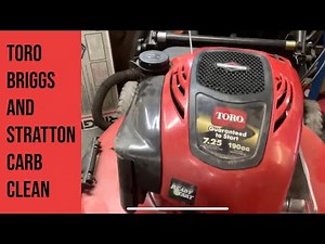 Toro 22” recycler carb clean and idle adjustment