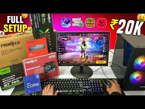 I build "Full Setup" Gaming PC Online - Intel Chipset PC with Monitor & Keyboard Mouse Free Fire GTA