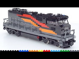 Another custom LEGO train locomotive MOC -- not based on anything specific