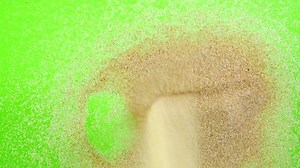 Sand on a Green Screen